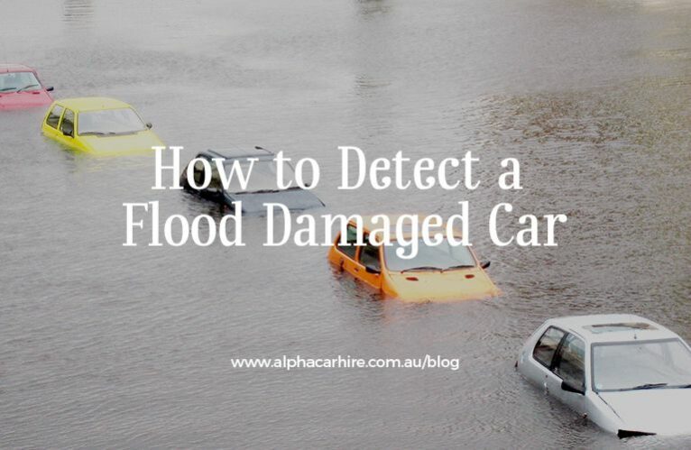 flooded car