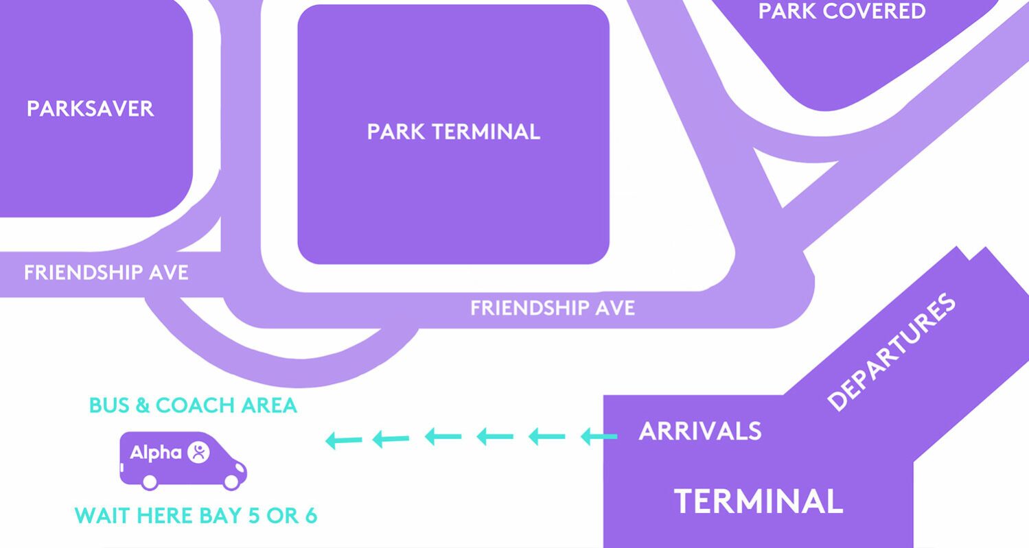 Sunshine Coast Airport Shuttle Bus Map