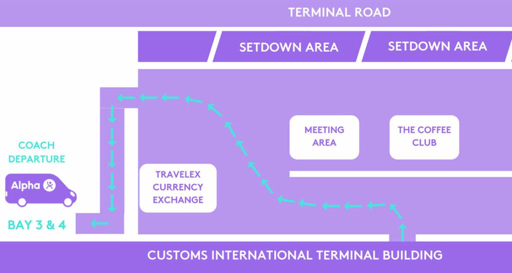 Brisbane International Airport Shuttle Bus Map