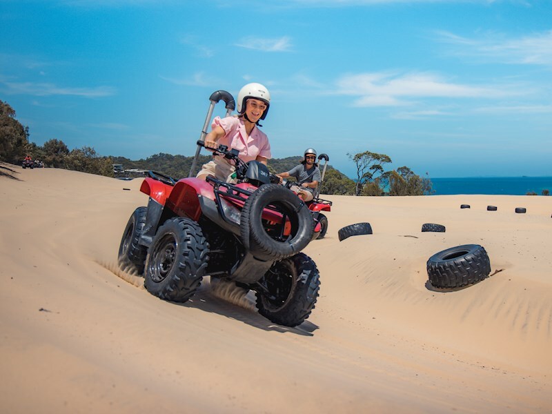 Quad biking on the beach