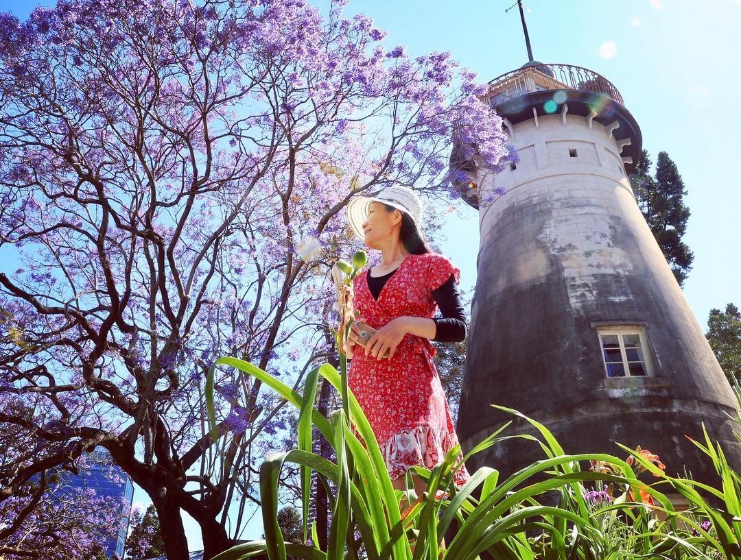 Old windmill spring Hill Brisbane Woman